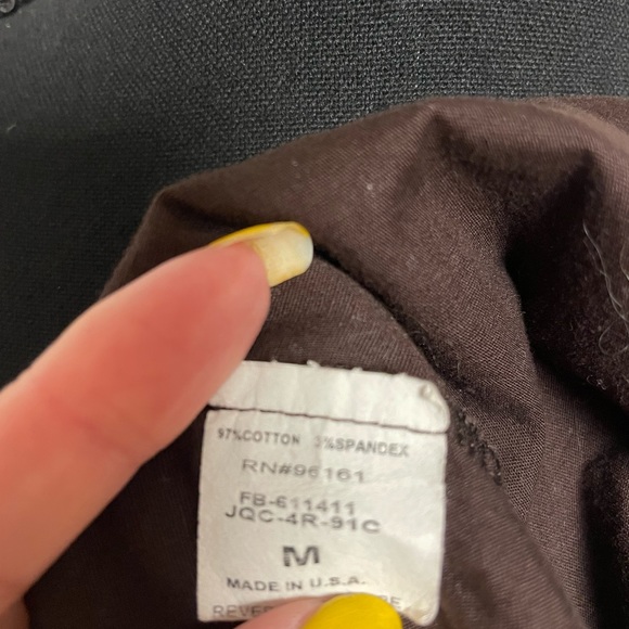 Brown and white polka dot top size medium - Picture 4 of 7